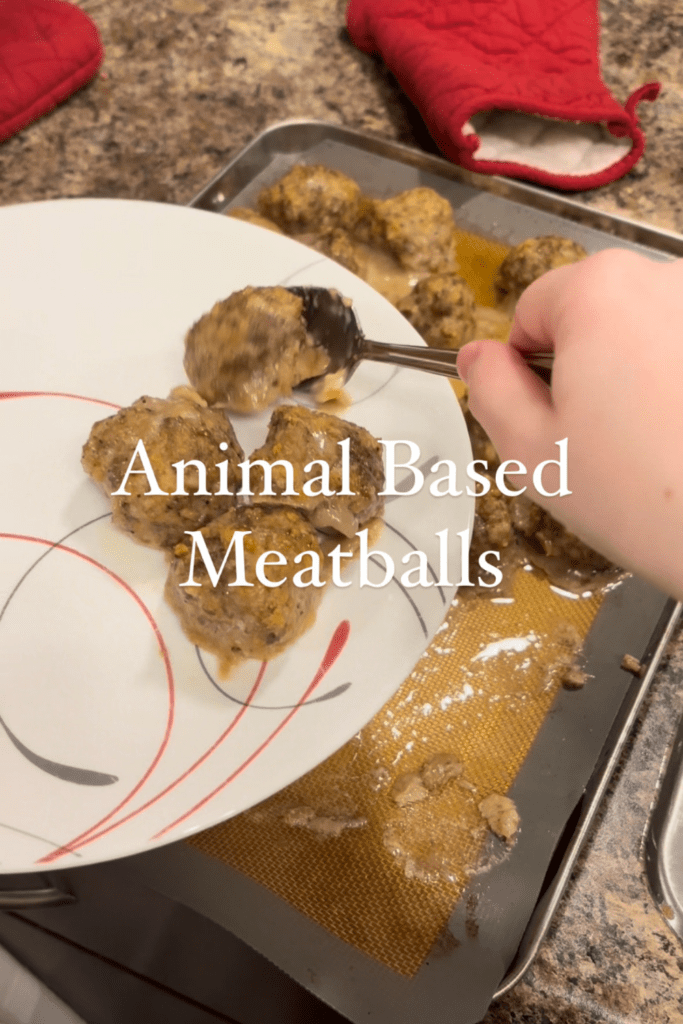 animal based meatballs